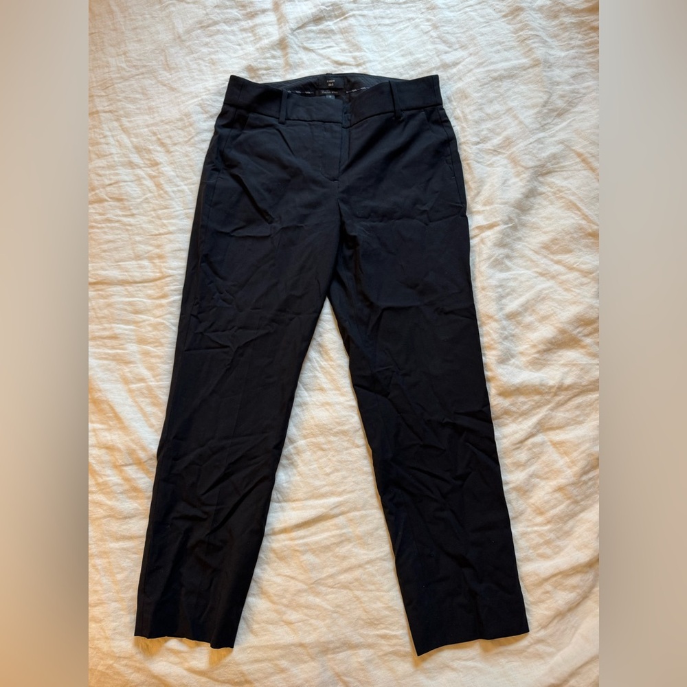 Black J Crew Italian Wool Pants